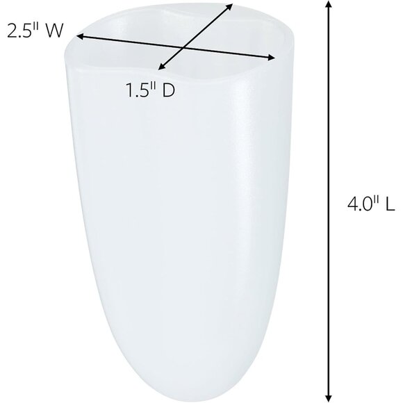 Bath Razor Holder, Clear Frosted, 1-Holder, 1- Water-Resistant Strip, Organize D - Picture 2 of 11